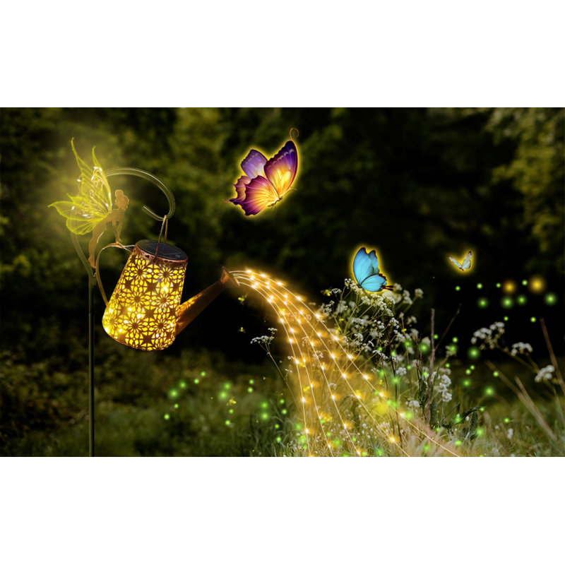 Fairy, Watering Can, Waterfall Lighted Display