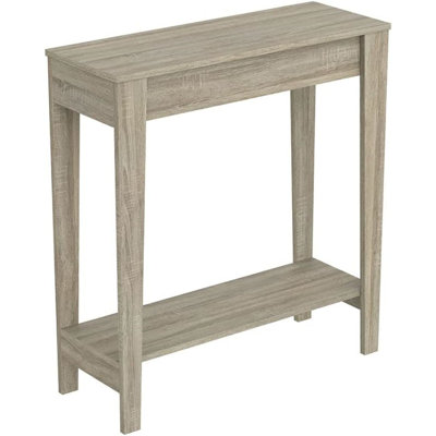 Entryway Console Sofa Sofa Table With 1 Living Room Shelf, Decorative Wall Table, Beige by Hokku Designs