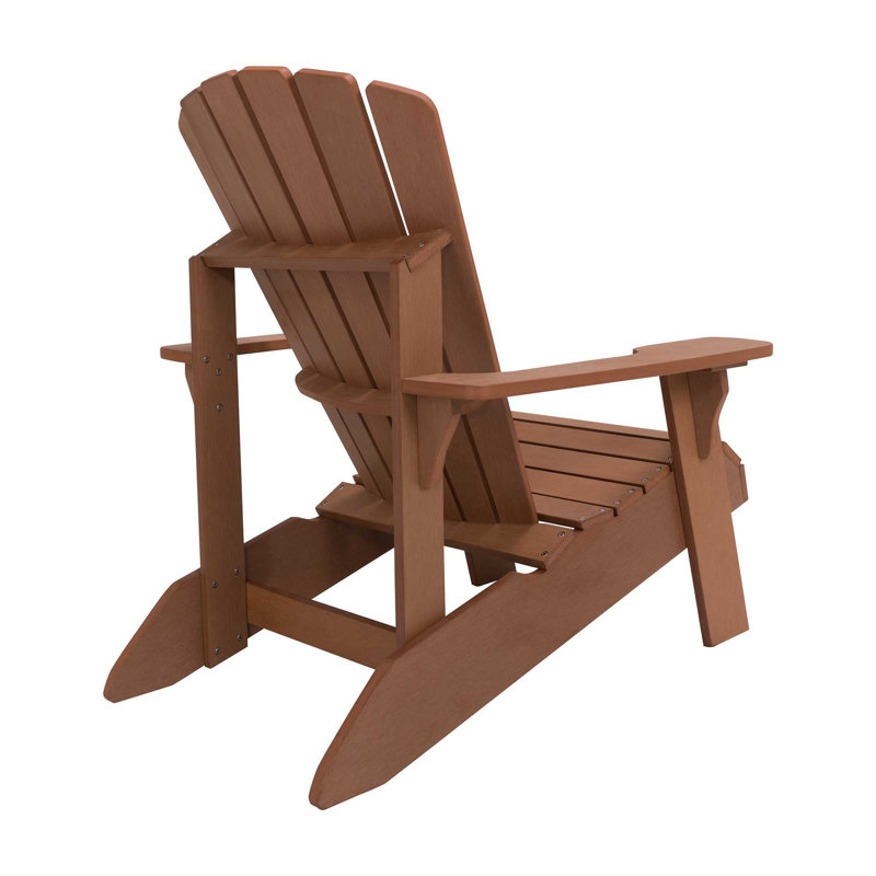 Chaise Adirondack en résine / plastique, Bois simulé