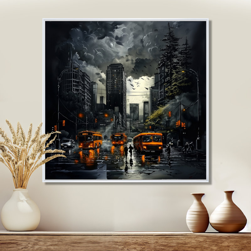 Canada Vancouver City In Winter I - City Vancouver Wall Art Living Room, H 30 po x l 30 po, Blanc