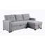 Upholstered Pull Out Sectional Sofa With Chaise-125983009
