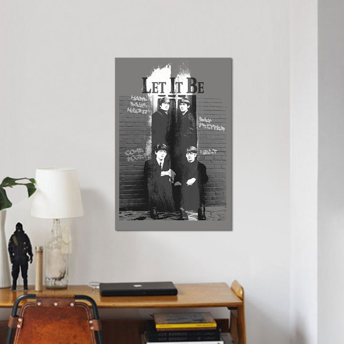 Let It Be par Radio Days - Estampe numérique sur toile tendue avec châssis, H 18 po x l 12 po x P 1,5 po, Toile tendue