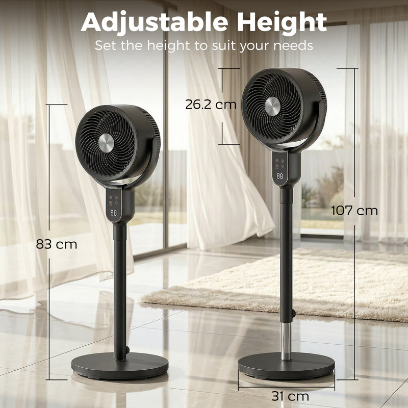Air Circulator Fan, Black