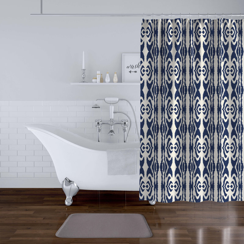 Rideau de douche simple Ikat, H 90 po x l 70 po