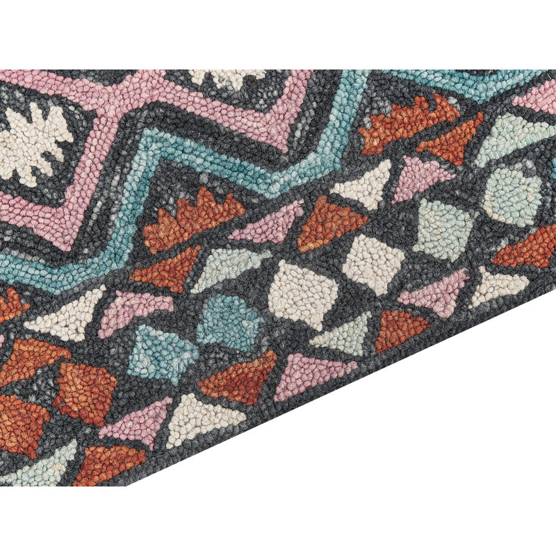 Scaggsville Geometric Wool Hand Woven Area Rug, Rectangle 140 x 200cm