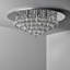 Marley Flush Mount With Crystal Droplets