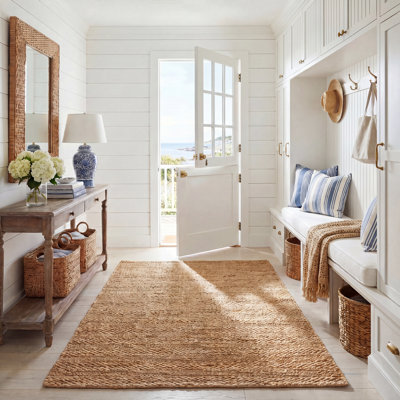 Tapis Concord tissÃ© Ã  la main, 90 % jute, 10 % coton