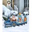 Holiday Santa Express Yard Lawn Art