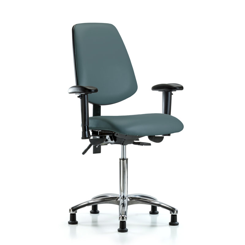 Chaise de travail Belle, Inclus, Bleu colonial, Patins