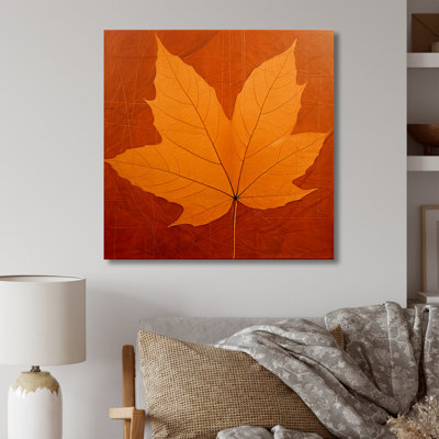 «Amber Autumn Maple Leaves», reproduction sur toile