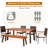 Robledo 6 - Person Acacia Solid Wood Patio Dining Set Umbrella Hole Included Rectangular Table