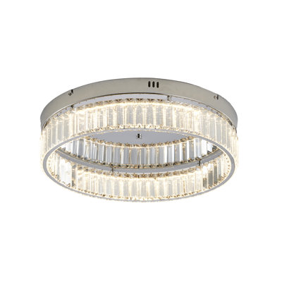 Modern LED Round Crystal Flush Mount 