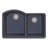 Aversa 31.37'' L Double Bowl Granite Kitchen Sink-48407051