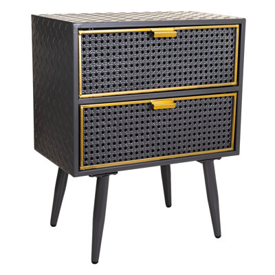 Willcox 50cm W Iron Bedside Table