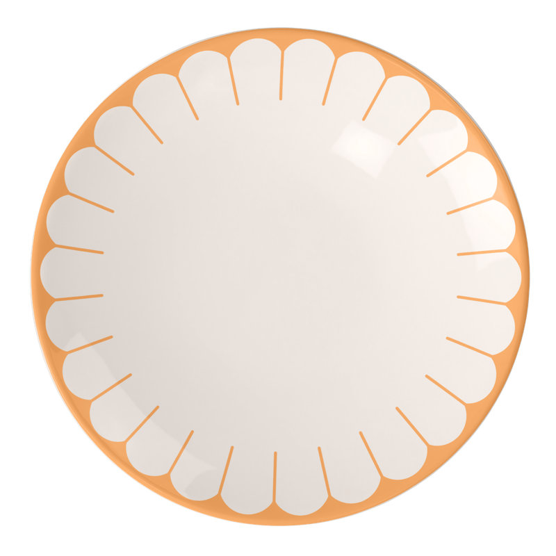 Assiette à déjeuner / à salade Villeroy & Boch Fleur Soleil, porcelaine de qualité supérieure, fabriquée en Allemagne, va au lave-vaisselle et au micro-ondes, petit plat pour les desserts, les petits-déjeuners ou les collations, 8,25 po de diamètre, jaune