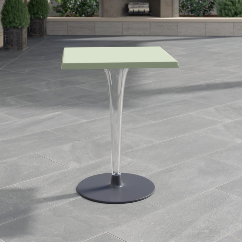 Top Top Coffee Table, White Melamine, 28.5" H x 28" L x 28" W