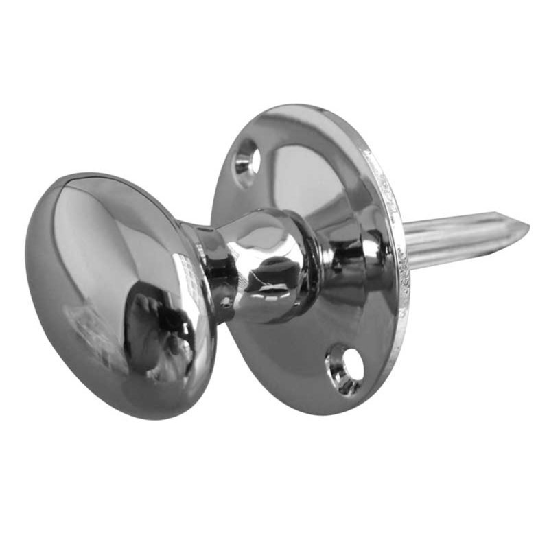 Bertello Oval Turn Only Door Accessory, Polished Chrome