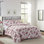 Ensemble de courtepointe réversible en coton rose Lidia de Laura Ashley