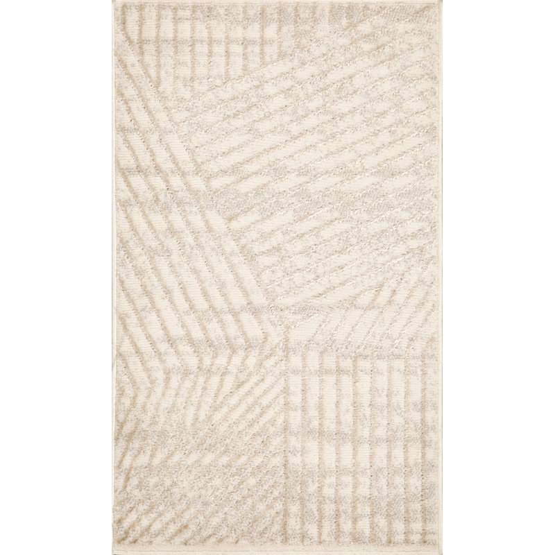 Tapis à motif géométrique moderne de la collection Tanja, Rectangle 1 pi 9 po x 3 pi 2 po