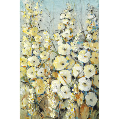 «Cluster of HoIIyhock I», peinture sur toile