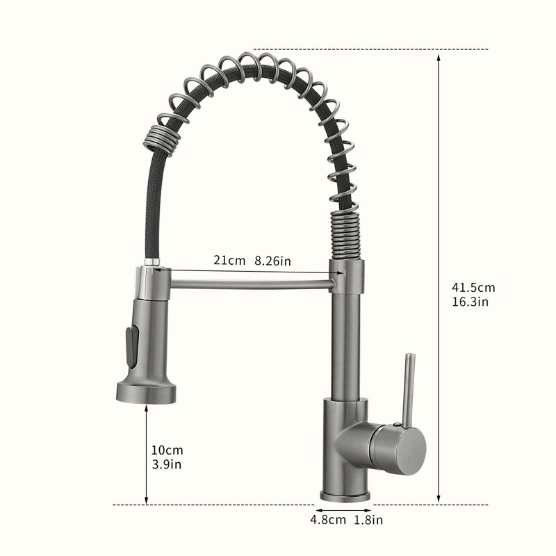HOOSENG Pull Down Touch Kitchen Faucet, Brass