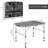 35'' Rectangular Adjustable Folding Table