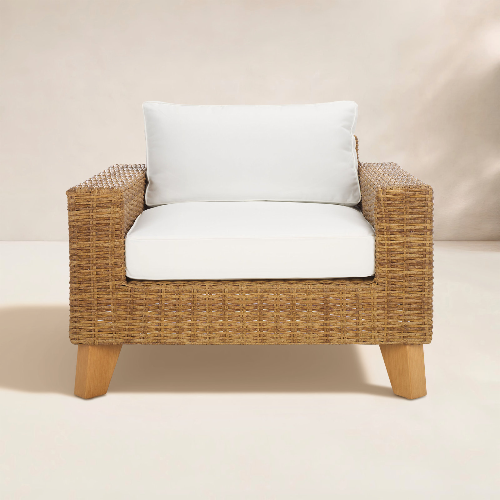 Swifton Outdoor Lounge Chair, Natural