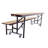 AmTab Manufacturing Corporation Rectangle Bench Cafeteria Table-11172814