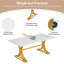Aholah Unfinished Metal Base Dining Table