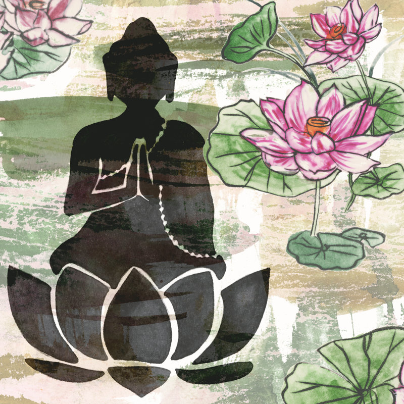 Path To Enlightenment I by Melissa Wang - Wrapped Canvas Painting, 30cm H x 30cm W
