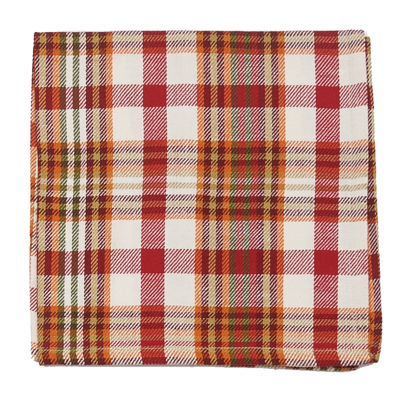 Serviette en coton 18 po écossais Harlem