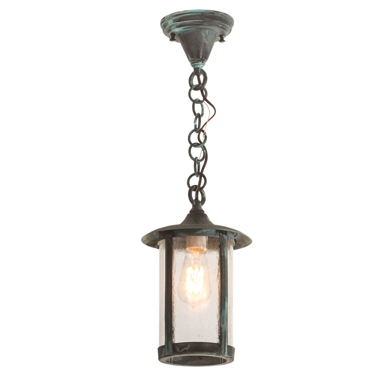 Etonbury 1 - Light Verdigris Lantern Pendant