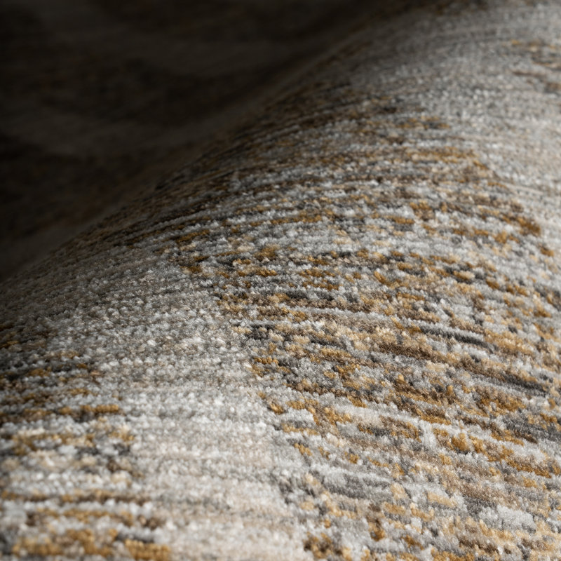 Tapis lavable abstrait Auralisse, Rectangle 6 pi 7 po x 9 pi 4 po