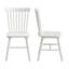 Chaises de salle à manger blanches en bois massif à dossier fuselé Windsor-594531833