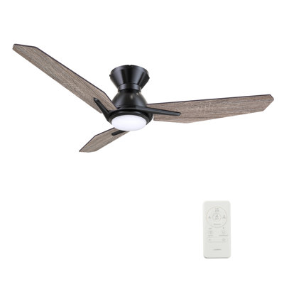 Ventilateur de plafond intelligent avec télécommande, ensemble d'éclairage inclus, fonctionne avec l'assistant Google et Amazon Alexa, raccourci Siri.