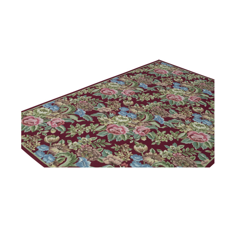Hand-Knotted High-Quality Red Area Rug