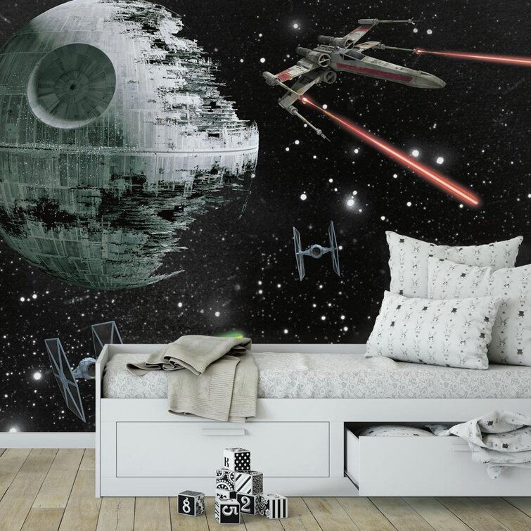 Wholesale Custom 3D Photo Wallpaper Cartoon StarWars wall mural for kids  room wallpaper home decoration From malibabacom