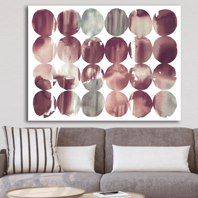 « plum points minimal géométrique ii », reproduction d’art sur toile