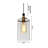 Industrial 1 Light Glass Cylinder Pendant