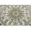 Cream Traditional 6X6 Indo-Nain Oriental Round Rug