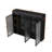 3 Door Arched Wall Mounted Glass Cabinets For Kitchen-1035423710
