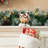 6"H Set of 3 Lighted Resin  House Stocking Holder