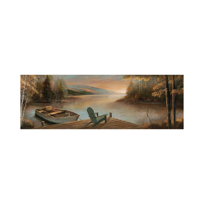 Tranquil Waters by Ruane Manning - Wrapped Canvas Panoramic Gallery-Wrapped Canvas Giclée, 40.64 cm H x 121.92 cm W