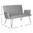 Dormilee 51.9'' Faux Leather Loveseat-318859262