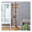 Cintre en bois coloré Crabapple, portemanteaux et chapeaux moderne et simple, support de rangement multifonctionnel en acier inoxydable avec plateau pour clés-637287662