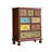 Vintage Hand-Painted Accent Chest with 8 Drawers