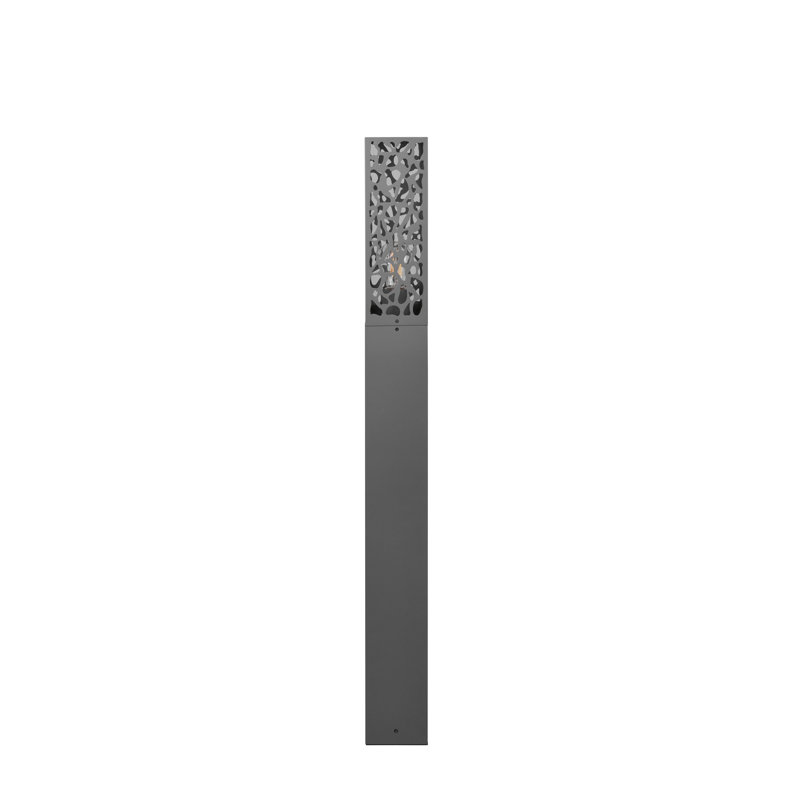 Ackermanville Anthracite Integrated LED Metal Bollard Light