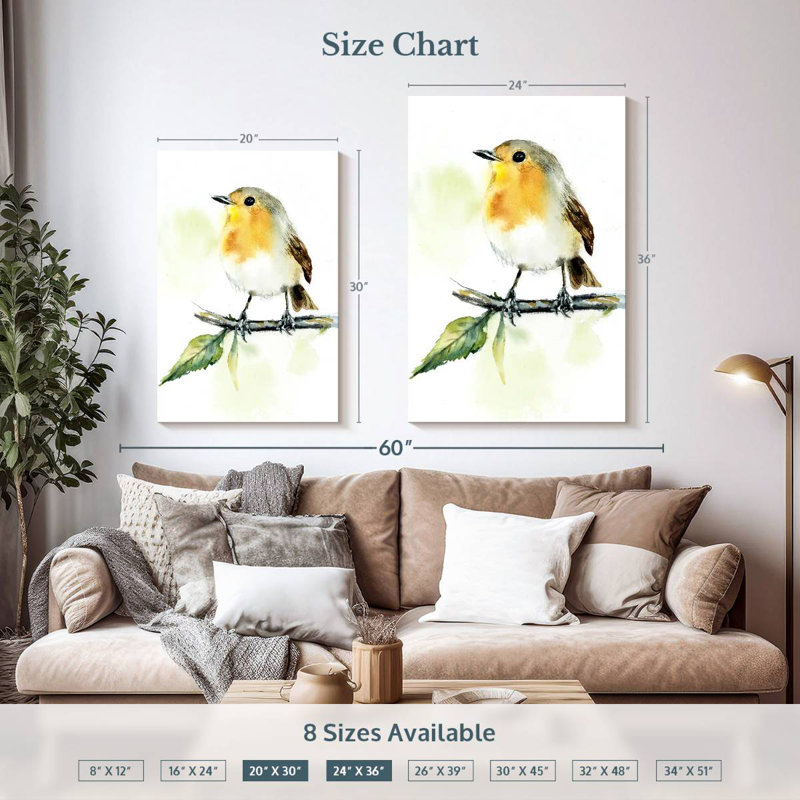 Brampt Robin Songbird, 36" H x 24" W