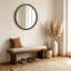 Miroir rond brun pour cadre mural-516049290