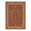 Tapis oriental vintage à motifs floraux, lavable à la machine, rouge et beige, avec envers antidérapant-88731512